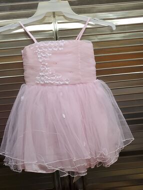 POPATU Pink Girls TuTu Style Fairy Princess Dancer Dress